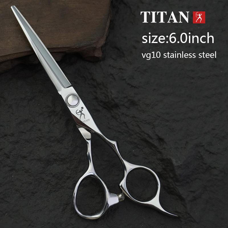 TITAN Profesyonel Kuaför Saç Kesim Makası 6 İnç VG10 Kuaförlük Kesme Seyreltme Aletleri Yüksek Kalite Salon Seti
