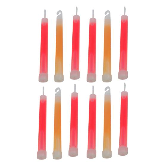 

8-цветные флуоресцентные светящиеся палочки 6 дюймов водонепроницаемые светящиеся палочки для концертов кемпинга чрезвычайных ситуаций 12+ часов светящиеся при сгибании 12pcs