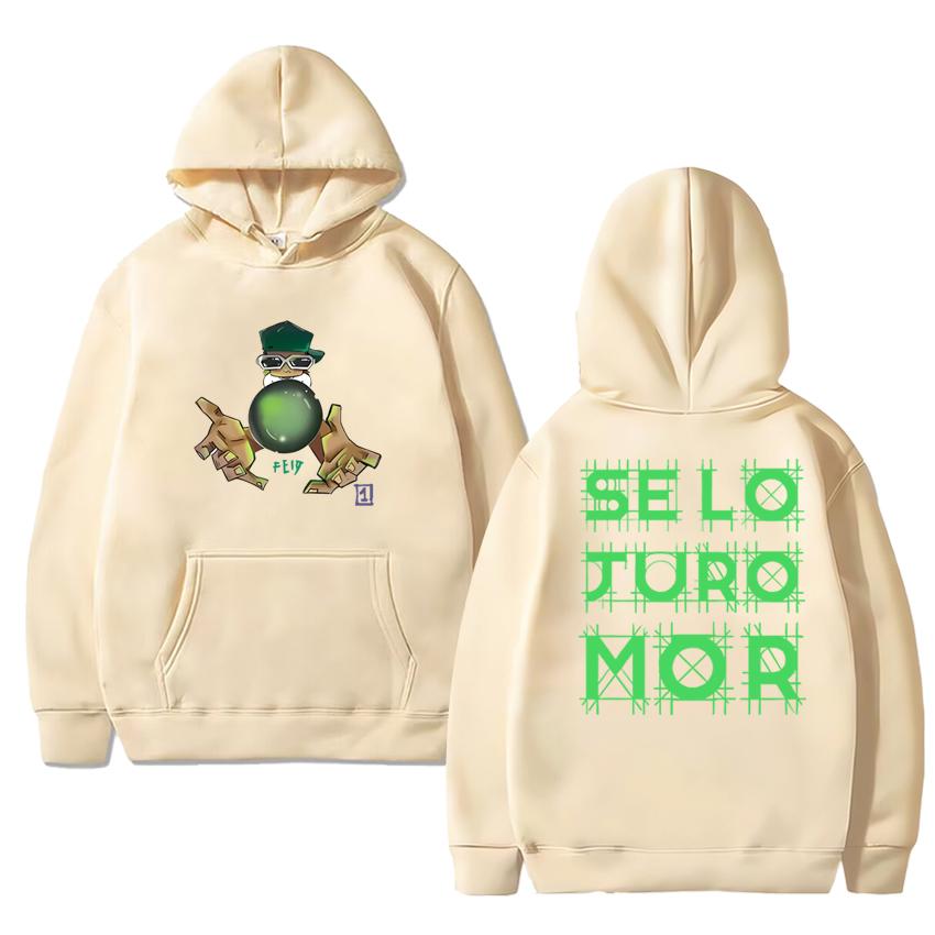 Hot Rapper Feid Ferxxo Se Lo Juro Mor 2025 New Album Graphics streetwear Unisex vintage hip hop Hoodie Men women Fleece pullover