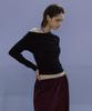 Debiweeo Drape Two-Way Long Sleeve Devi-T0143-Black