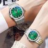 CHENXI 8222 Elegante Quarz-Armbanduhr für Damen Klassischer Kalender Leuchtzeiger Wasserdicht Edelstahlarmband Lässige Damen-Geschäftsuhren