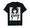 Waifu Material Funny Anime Black Tshirt Summer Short Sleeve Hip Hop Tee T Shirt Top Tee Male Battery Funny Cotton Tops