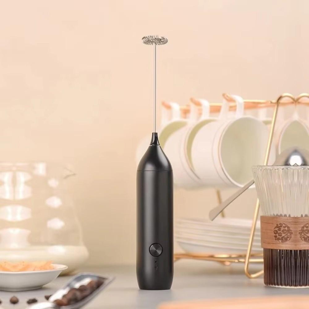 304 Stainless Steel Coffee Frother Powerful Electric Whisk Electric Milk Frother  Baking Tool