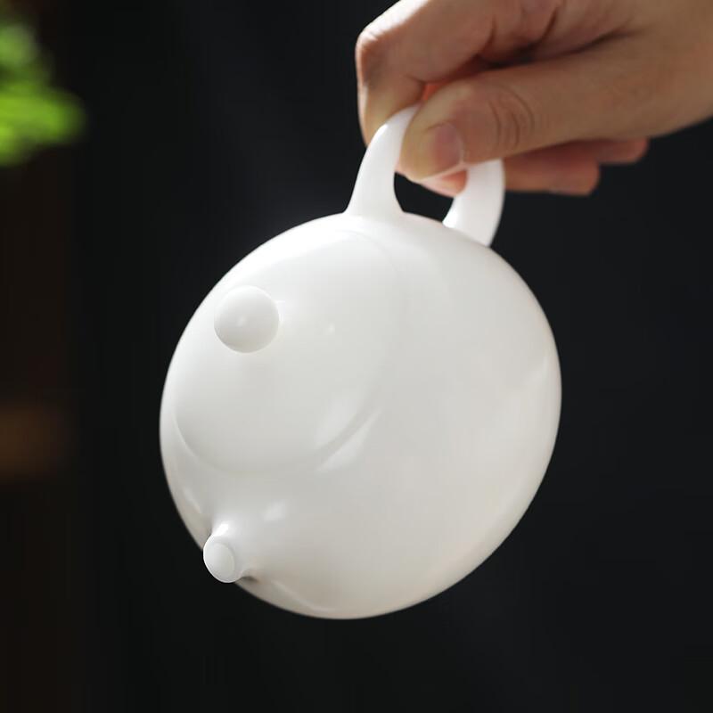 MULTIPOTENT Handcrafted White Porcelain Xishi Teapot