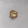 2026 New European Style Popular Niche Design Horseshoe Buckle Ring, Suitable for Couple Jewelry Gifts