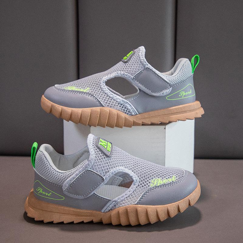 Kinder Sandalen Jungen Mädchen Atmungsaktive Mesh Weiche Unterseite Strand Schuhe