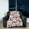 Blanket Super Luck Warm Maneki Comfortable Plush Throw Money Blanket Child Home Sofa Bedroom Rich Cat Neko Gift