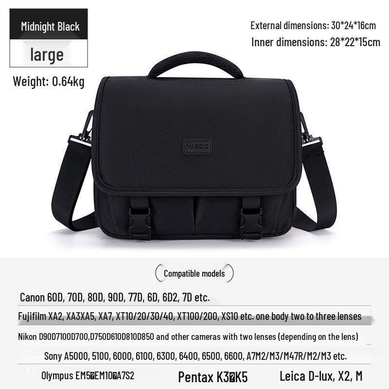 DSLR & Mirrorless Crossbody Camera Bag for Canon, Sony, Fujifilm, Polaroid