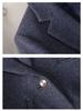2025 Damen Merino-Woll-Anzugjacke - Herbst/Winter Petite Slim Fit, Verdickter Blazer im Göttinnen-Stil