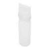 Flacone Applicatore Pettine Radici Semi Trasparente per Olio Applicatore per Tinta Capelli 160ml per Casa Salone
