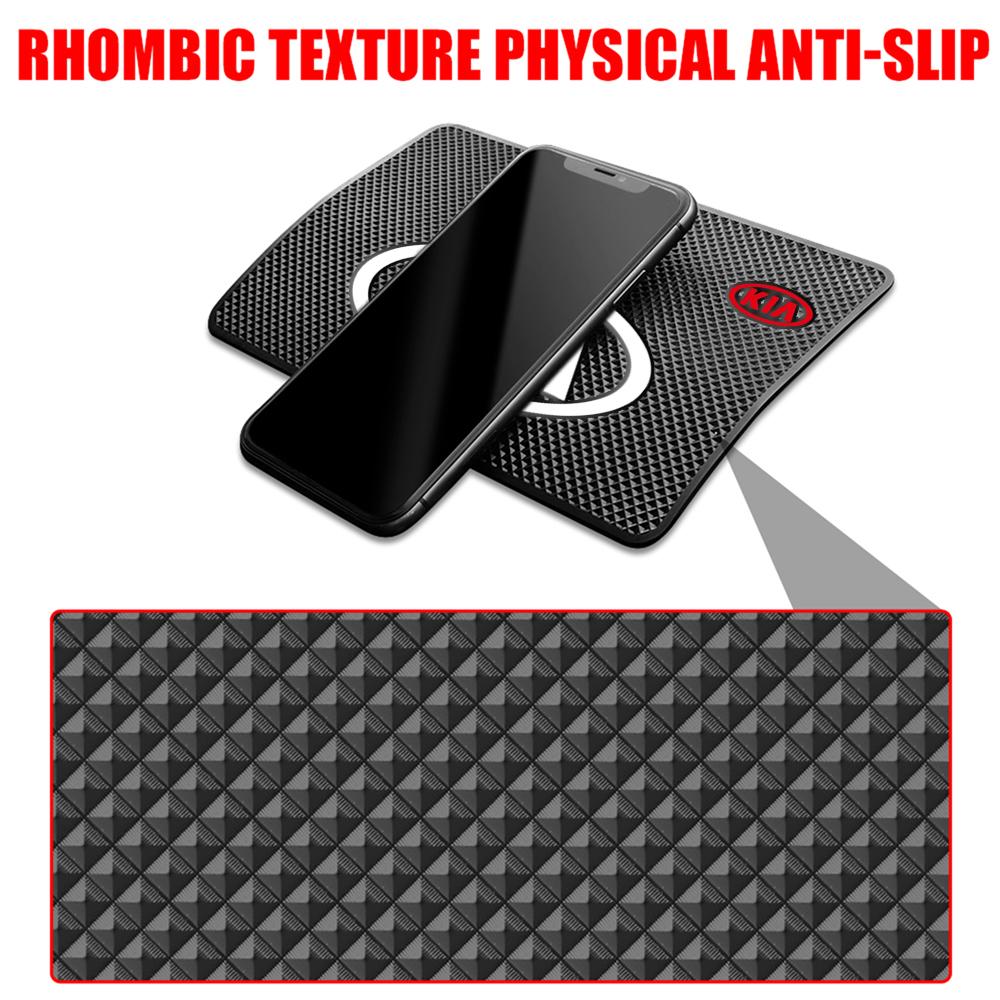 2026 Hot Car Sticker Car Dashboard PVC Decoration Phone Non-Slip Silicone Mat Accessories For KIA KN Ceed Sportage Cerato Soul S