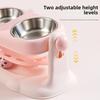 Removable Neck Support Pet Bowl Splash-proof Feeder Bowl Easy to Clean Elevated Cat Bowl  Multi-Pet