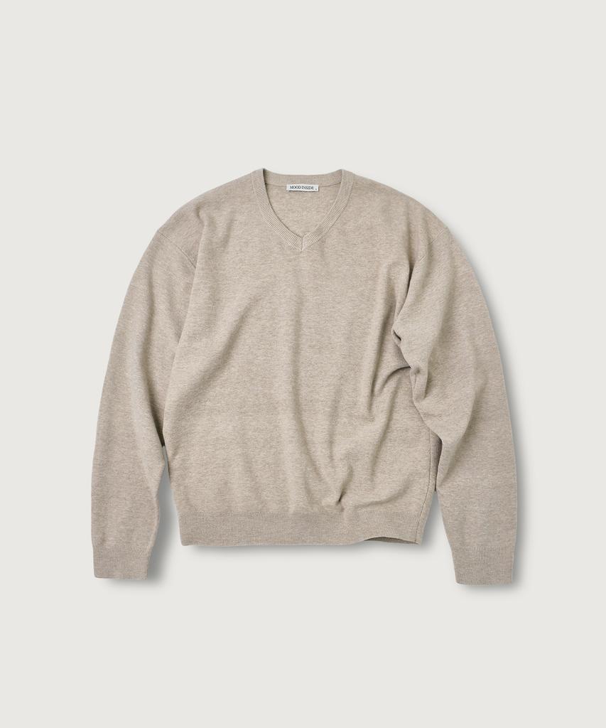 MOOD INSIDE Essential Mood V-Neck Knit_7 Colors