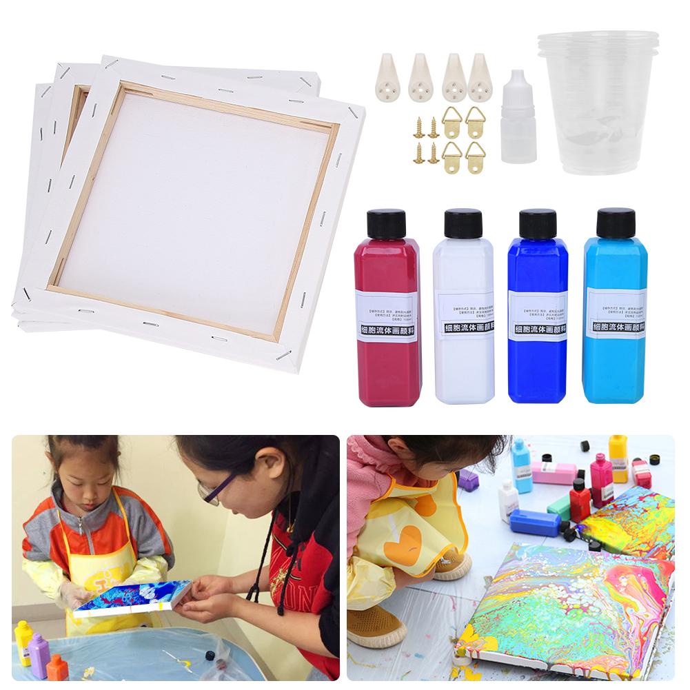 Fluid Paint Painting Pigment Children DIY Toys Fluid Drawing Pigment Art SuppliesType C