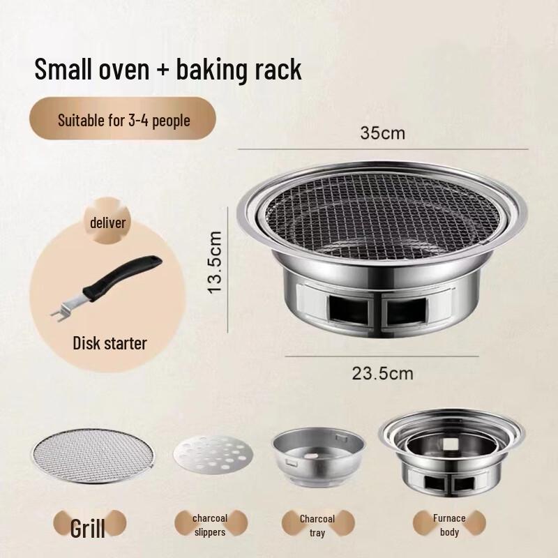 Zhishi Portable Multifunctional Charcoal BBQ Grill