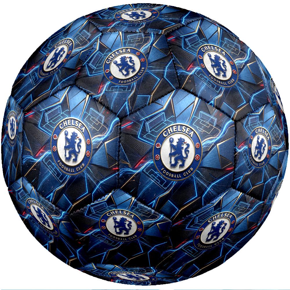 Chelsea FC Theme Soccer Ball Size 5 Soccer Ball Soft Touch Professional Training Football for Outdoor Sports