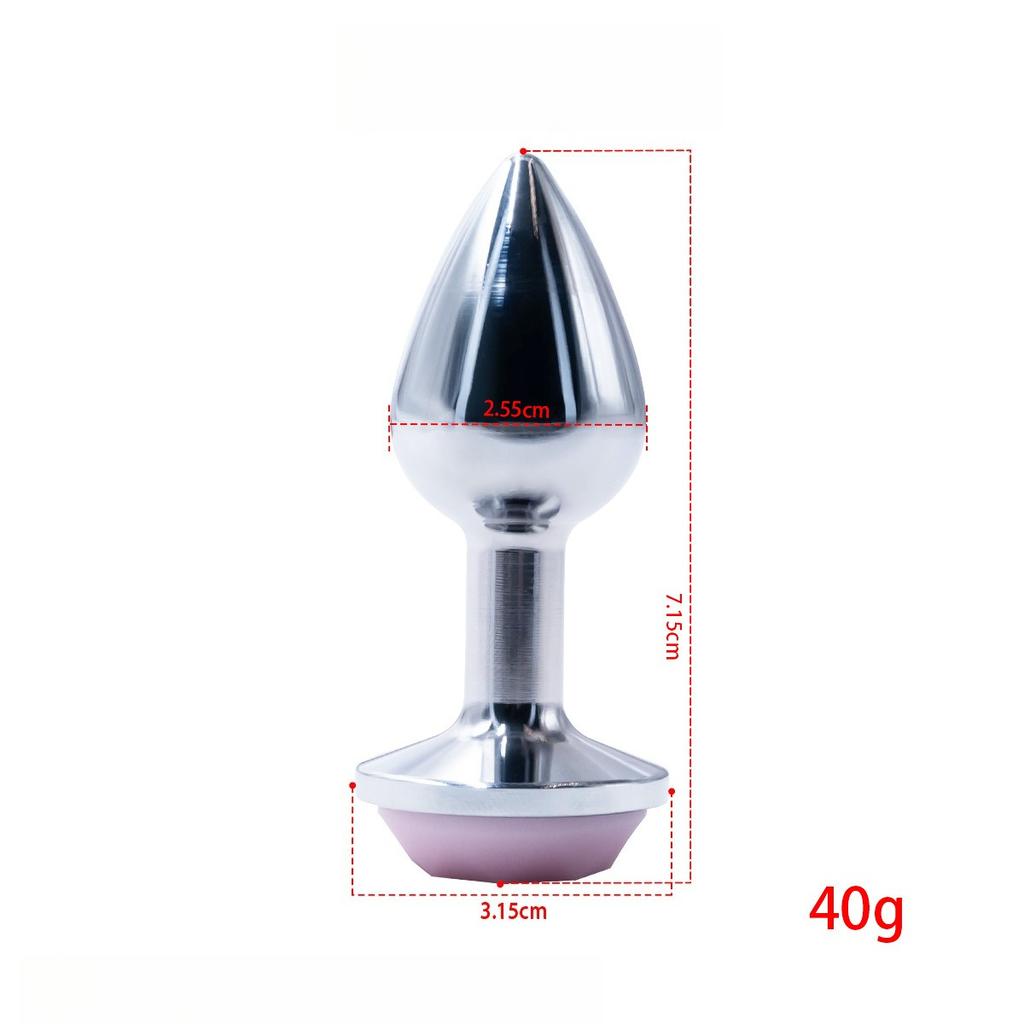 Luminescent Anal Plug Vibrator Metal Butt Plug Prostate Massager Adult Products for Men Women Vibrating Anal Trainer Masturbator