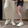 Cowhide small fragrant wind heightened thick baseplate shoes 2025 spring and summer new versatile retro casual shoes little white shoes women's shoes