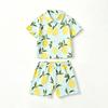 Completi estivi in cotone biologico per bambino T-shirt a maniche corte + Pantaloncini Abbigliamento per bambini e neonati