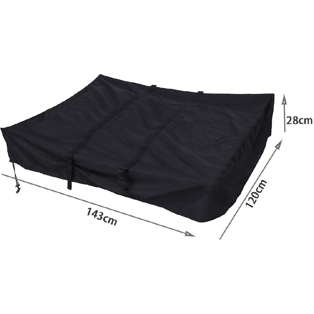 

Roof Top Tent Cover RV Travel Trailer Cover 420D Oxford Cloth Cover Protection Storage Bag Roof Top Tents Camper Cover for Car Camping Black