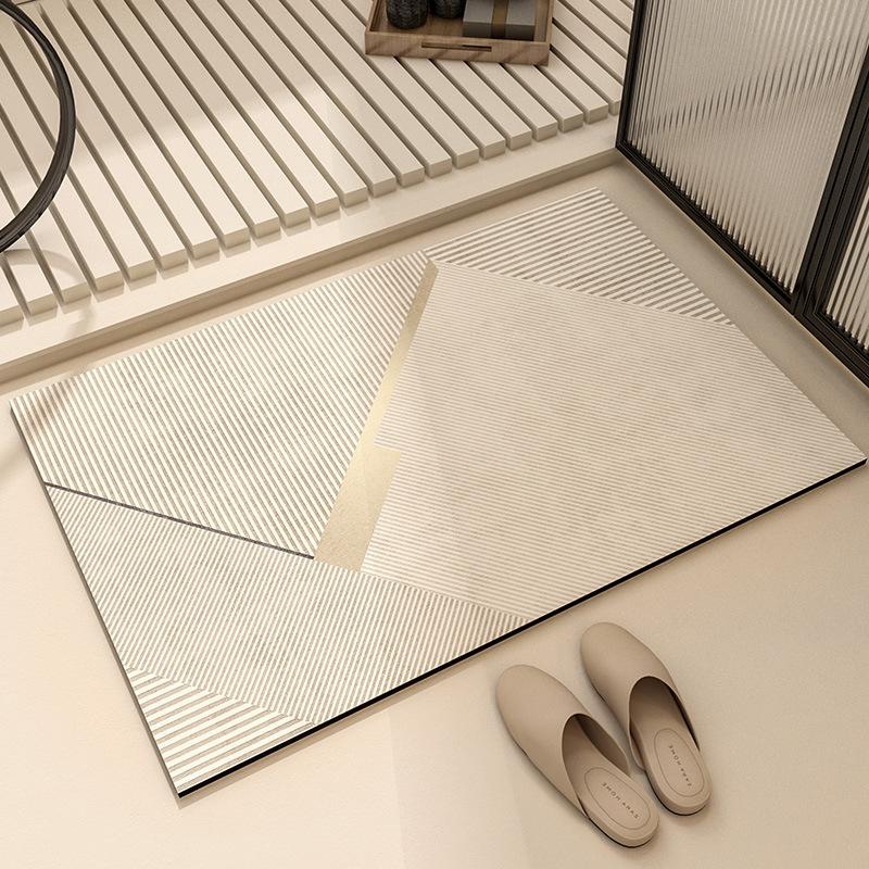 Diatom Mud Floor Mat Dirt-resistant Bathroom Floor Mat High-end Quick-drying Water-absorbing Pad Bathroom Anti-slip Pad Easy-to-maintenance Foot Mat