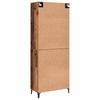 Highboard 2 pcs Reclaimed Wood Wood Based Material