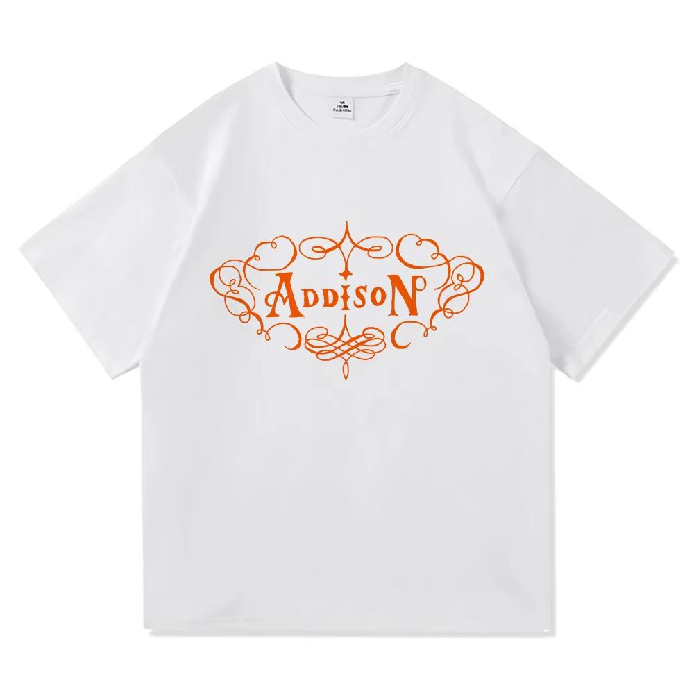 Addison Rae 2025 Album Nou Addison Tricou Modă Retro Îmbrăcăminte Vintage Harajuku de Înaltă Calitate Topuri Tricouri Bumbac
