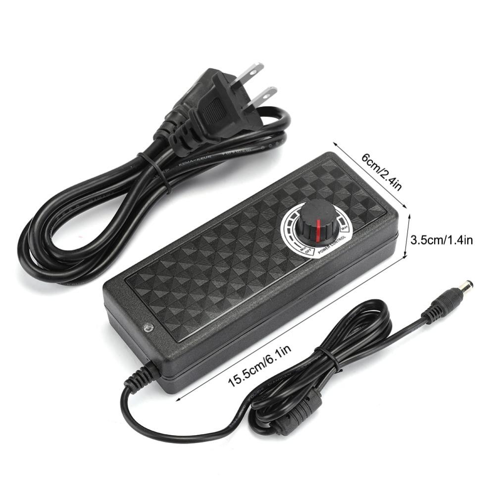5A Power Adapter 110-240V Input Adjustable Voltage Adapter Easy Adjustable Power Supply  Indoor