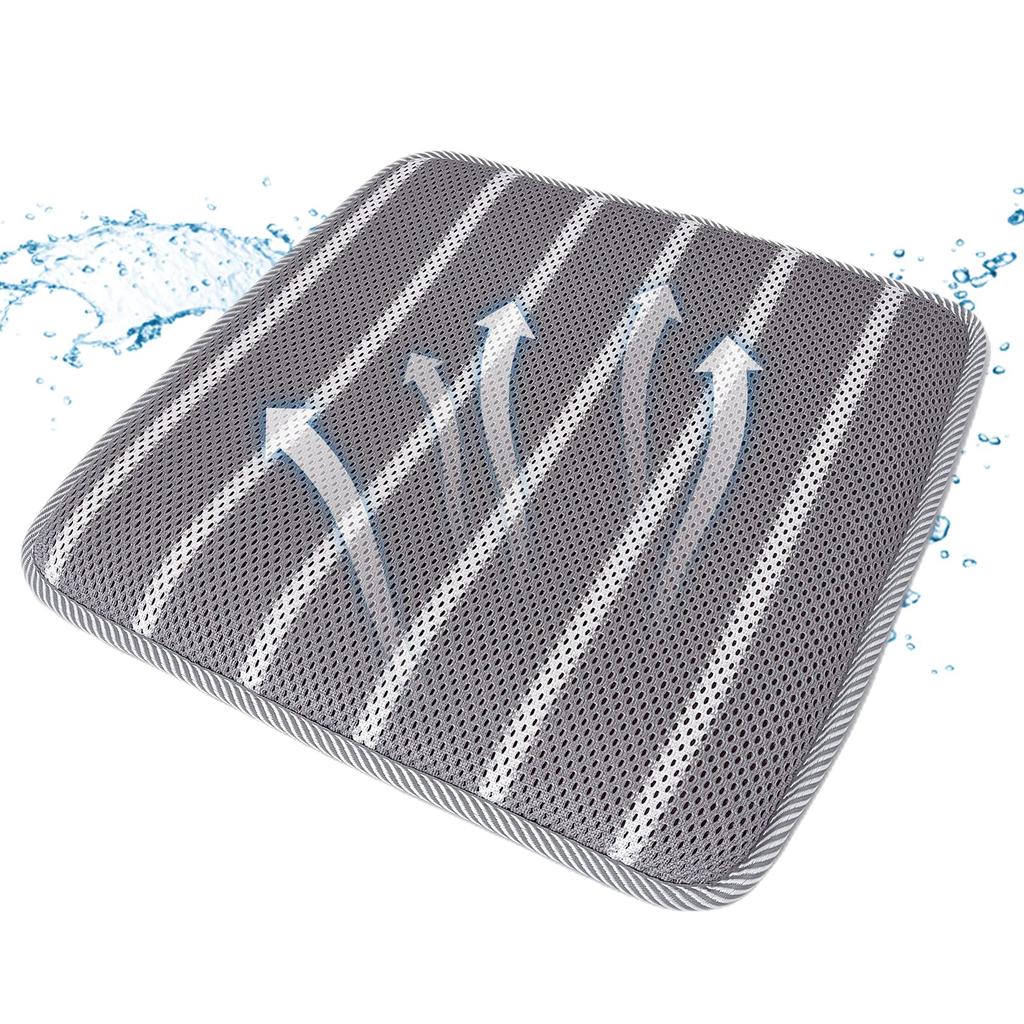 AIRMFJI Polyester Seat Mesh with for and Home Cushion, Cushion, Breathable, Non-Slip, Washable, Non-Slip Particles, Chairs, Cars, Offices, Schools,
