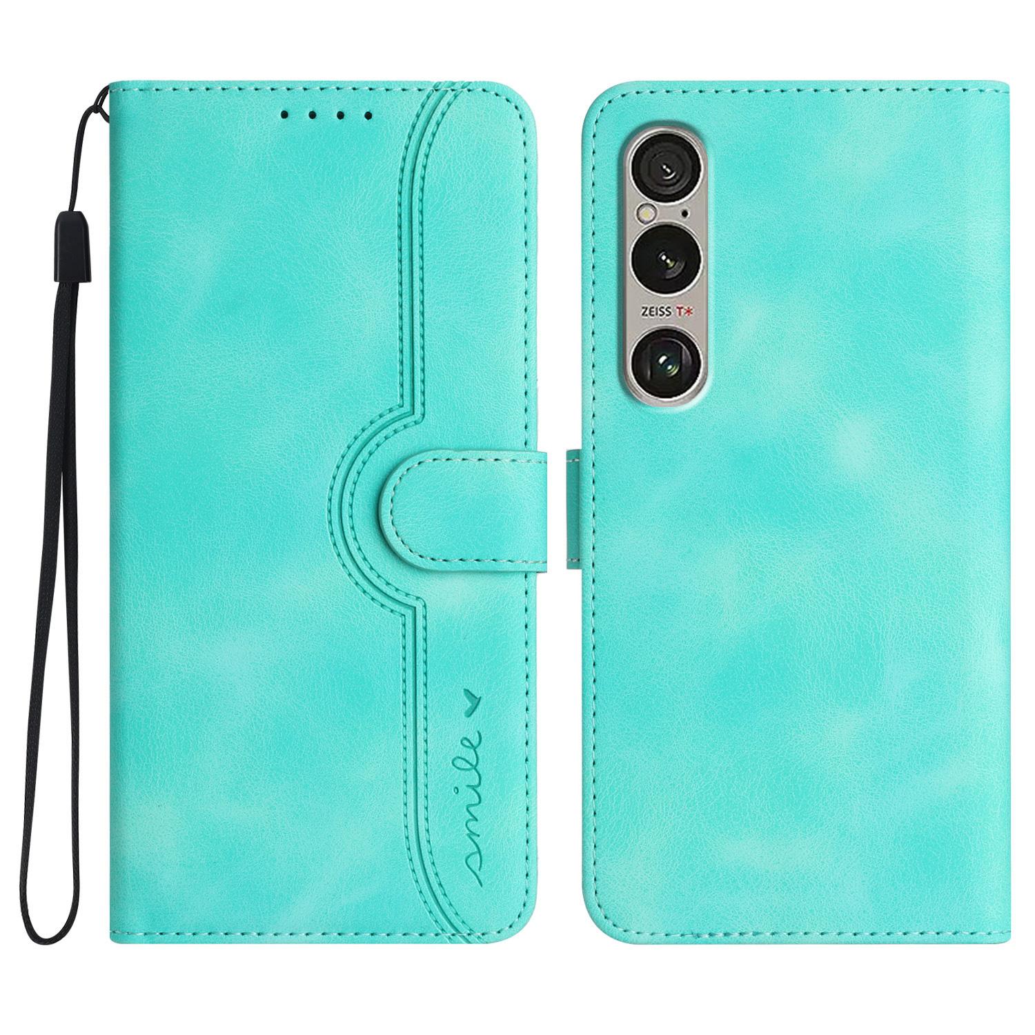 

YX0030 For Sony Xperia 1 VI Case Wallet PU Leather Folio Flip Phone Cover Baby Blue