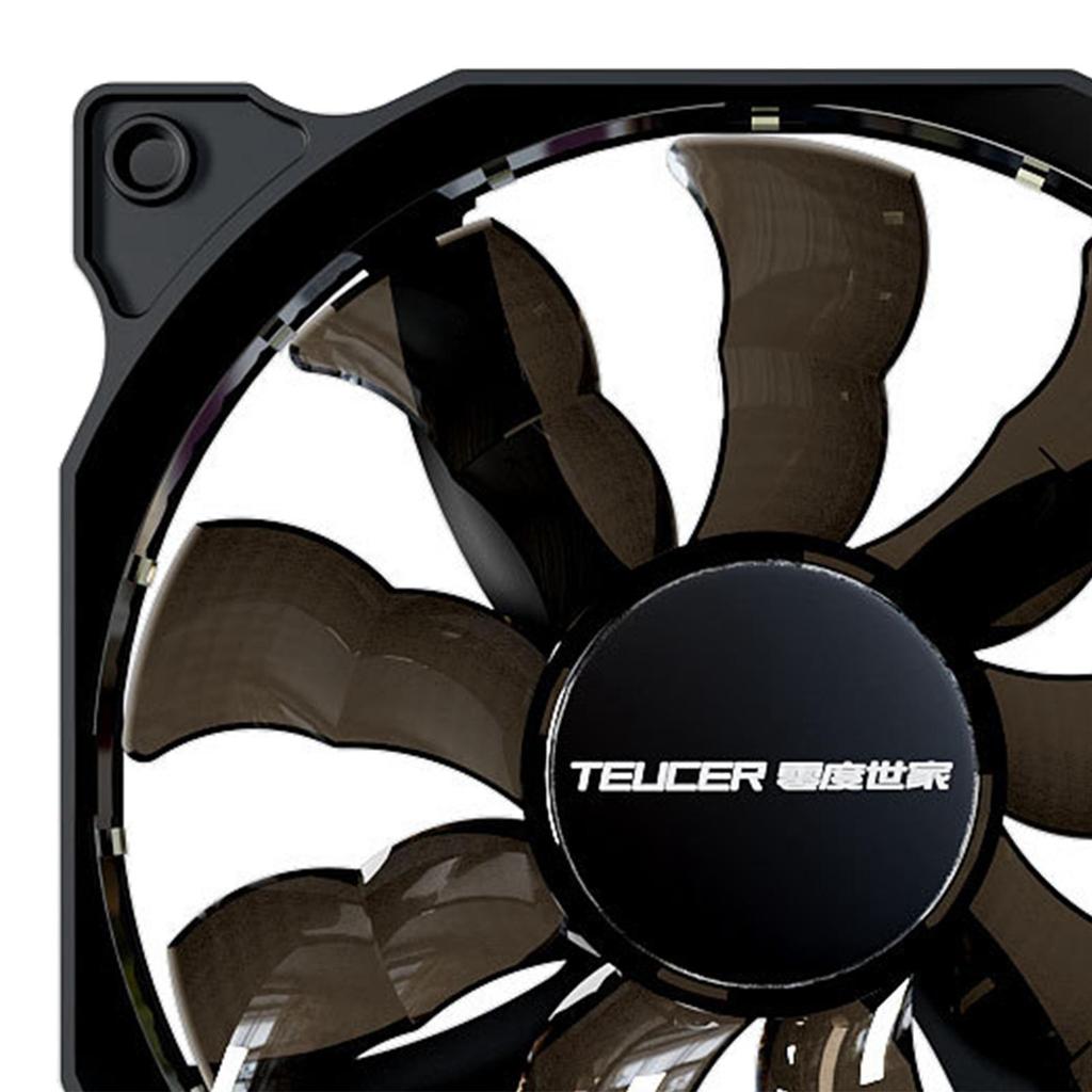 120mm Case Fans PC with Hydraulic Bearing, 4 Soft Silicone Cushion, 15 LED Lamp