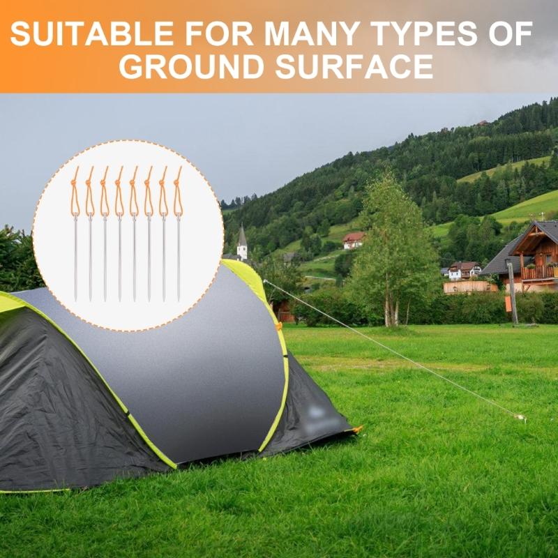 Tent Stakes Firm Tent Hook Ground Anchors Outdoor Canopy Stake Tent Accessory