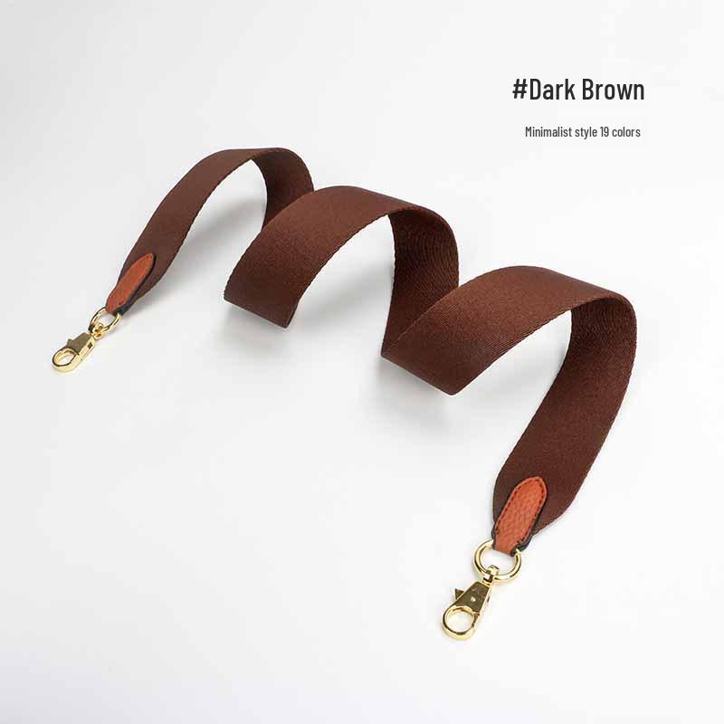 Evelyne Cotton Canvas & Cowhide Leather Crossbody Bag Strap