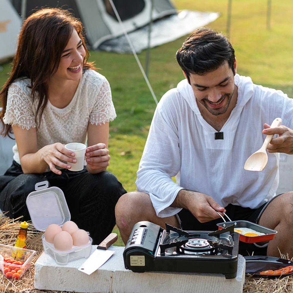 1/2/3 Stück Camping Eieraufbewahrungsbox 3/4/8 Fächer Picknick Anti-Fall Eierbehälter Outdoor Transparent Stoßfest Eierbox Outdoor Werkzeug