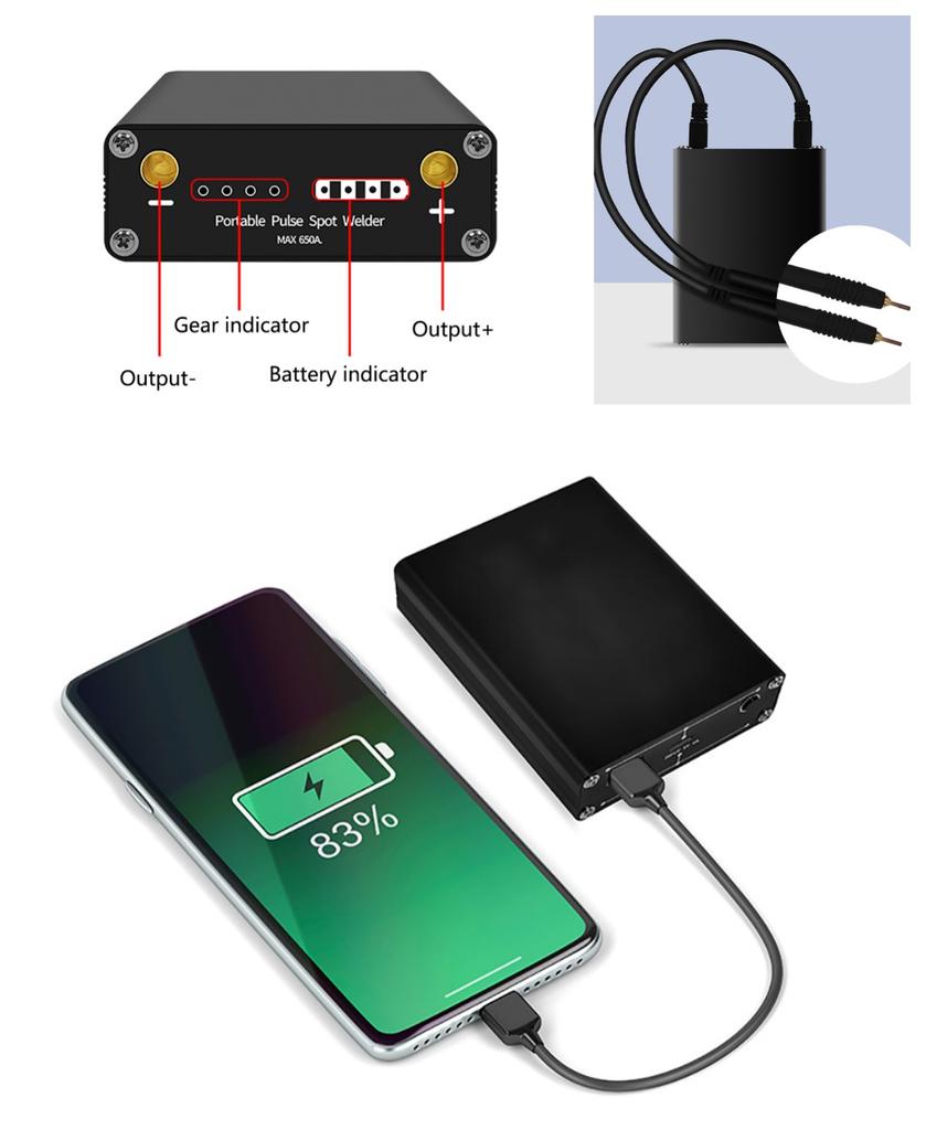 Portable Mini Spot Welder Machine with Welding Pen 5500mAh Longer Service Life