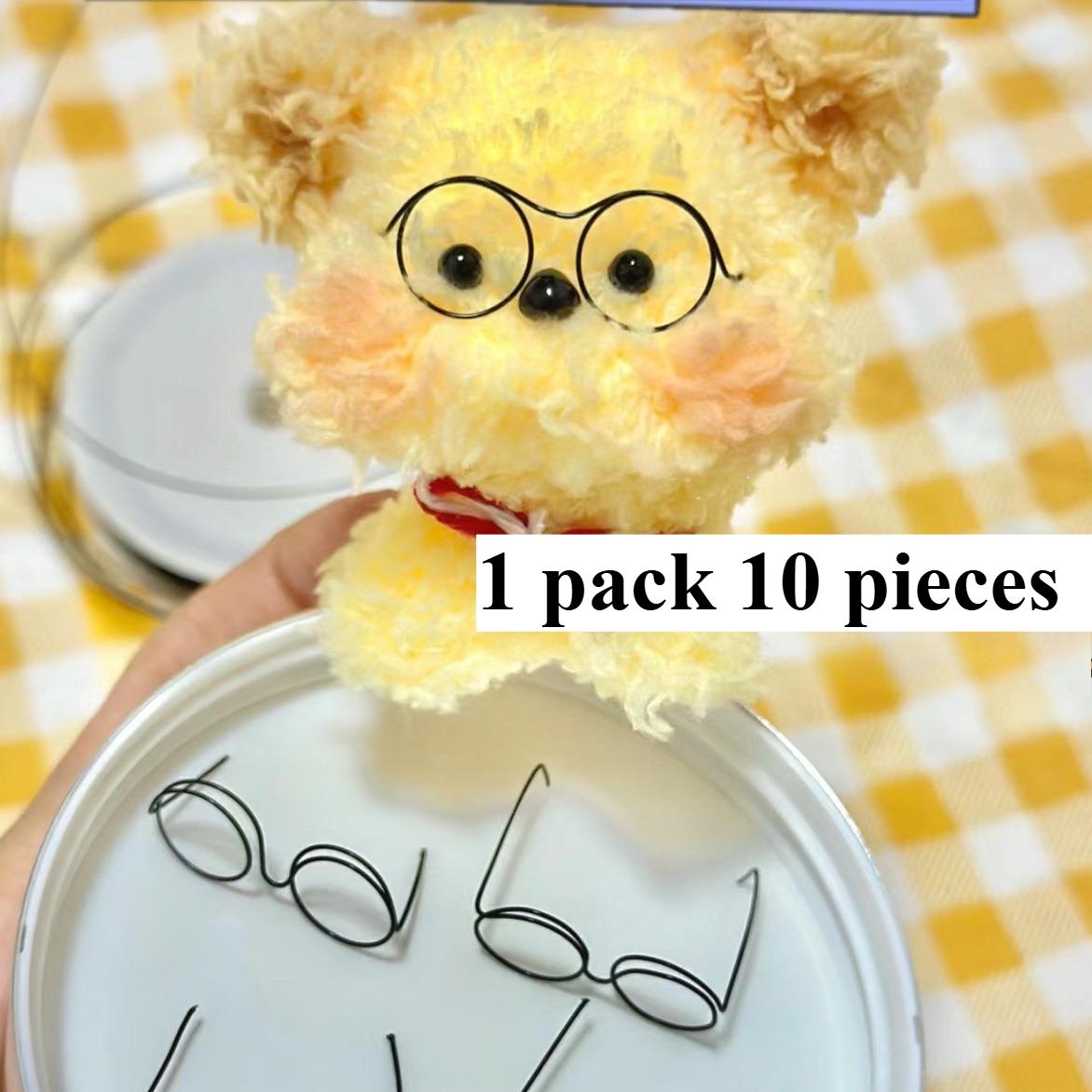 

3,5 см Черные Мини-очки Аксессуары для Кукол Маленькая Оправа для Очков Сделай Сам Аксессуары Медведя Украшения для Разных Кукол чёрный