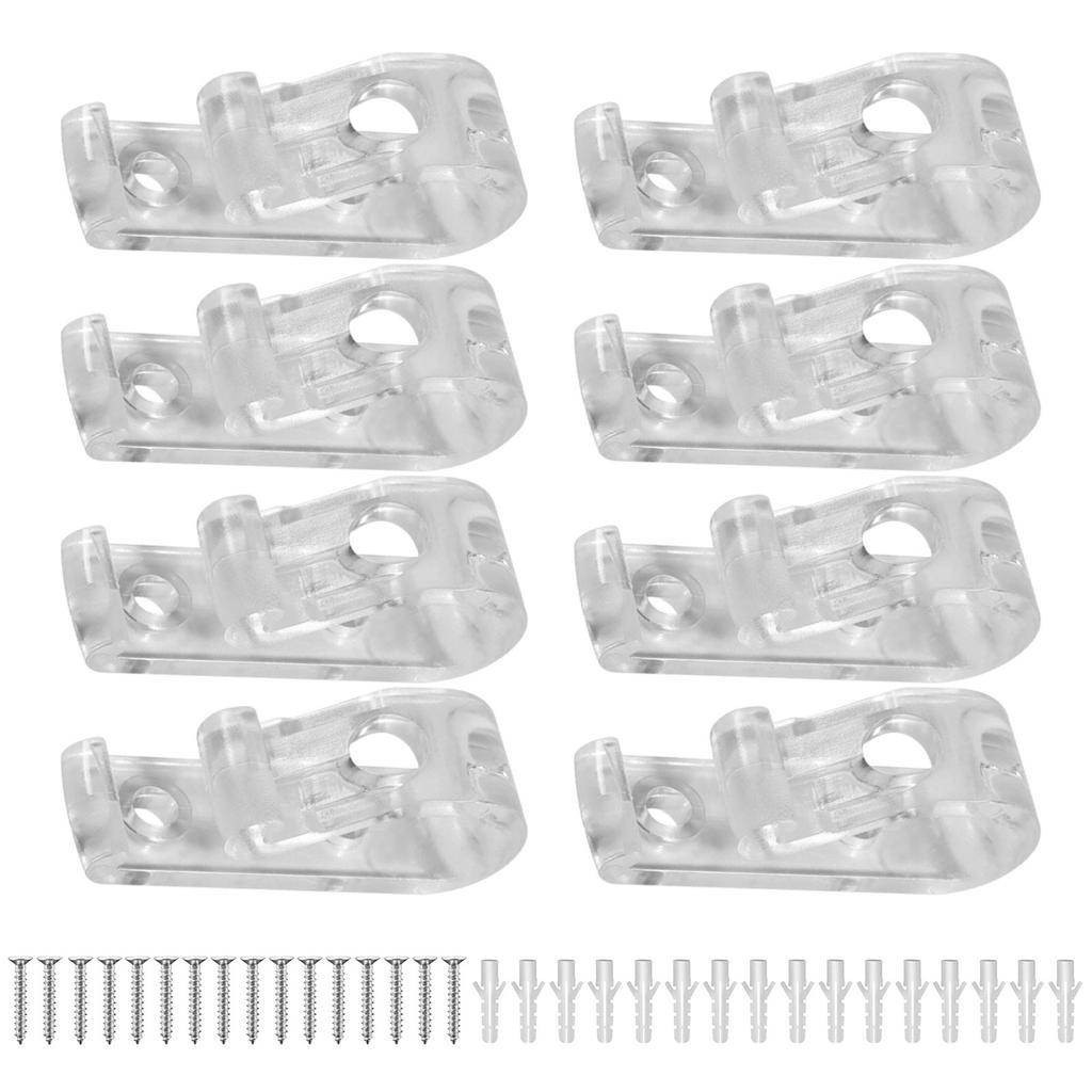 Clear Blind Cord Holder Roller Shade Safety Chain Retainer Cord Guide Fixation Hooks for Blinds Cord Beaded Chain Clip
