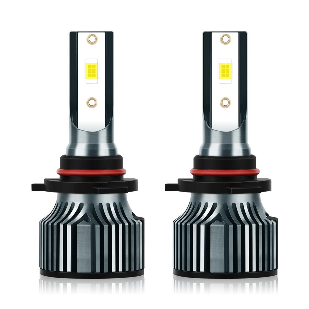 2pcs Upgrade LED HB4 9006 Car Headlights, 26000LM Ultra-white 6000K 600% High Brightness, 300M Exposure Distance, Long Lifespan