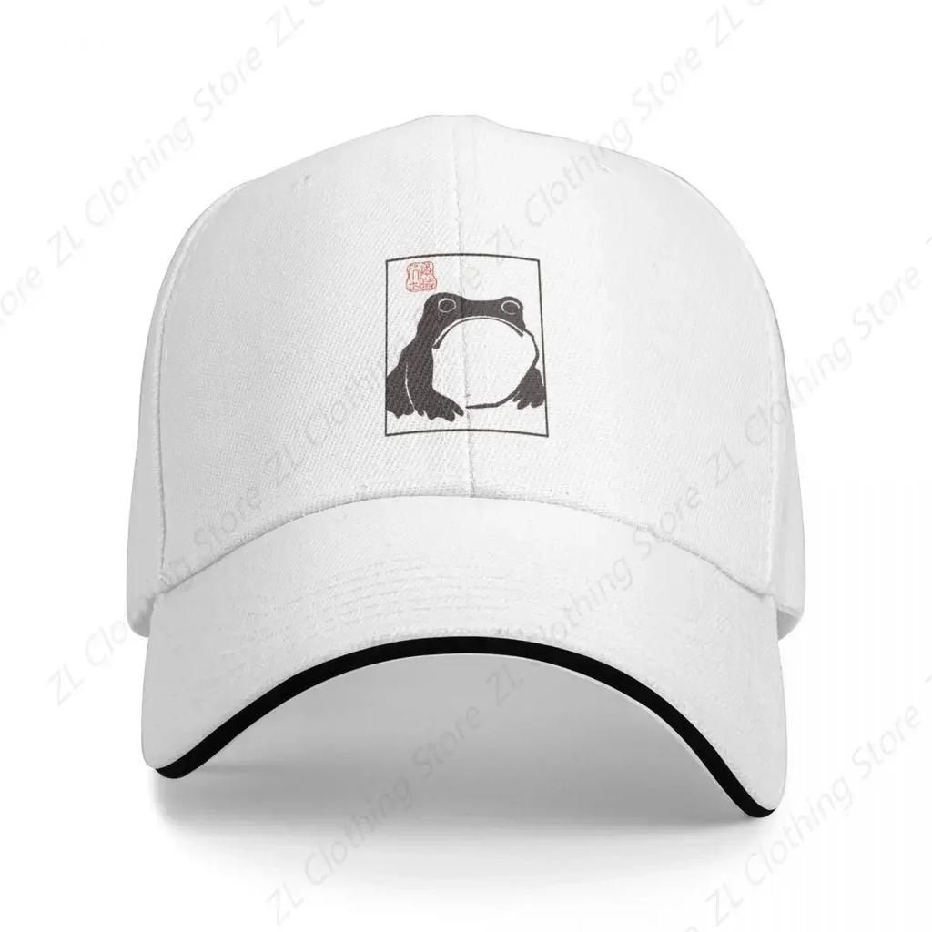 grumpy frog Japanese matsumoto hoji Baseball Cap Snapback Cap Beach Outing Hat Unisex For The Sun New Hat Unisexs Womens