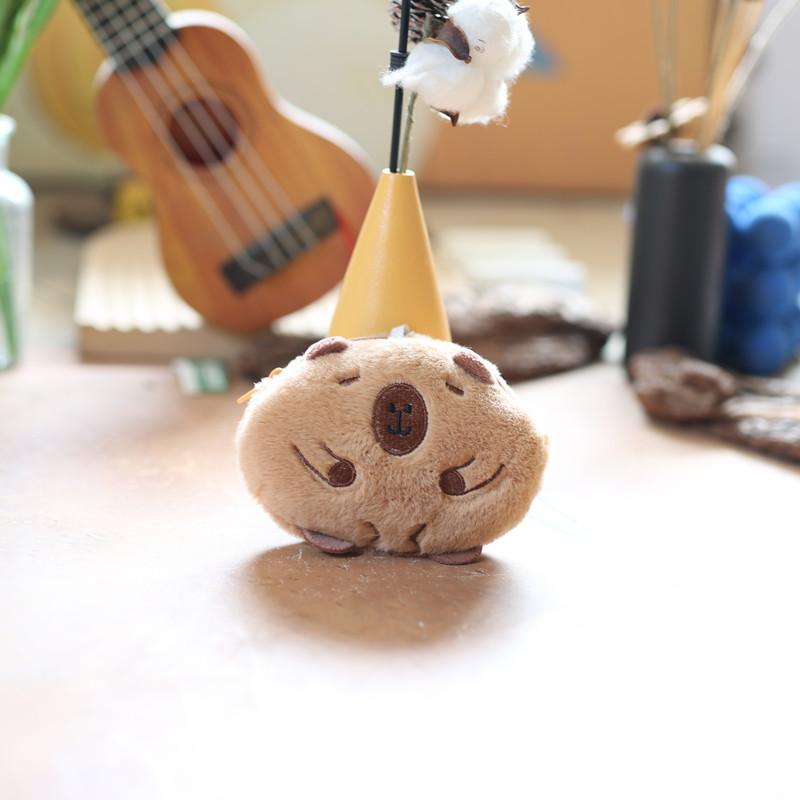 Adorable Capybara Coin Purse Keychain Plush Toy Perfect For Bags And Gifts