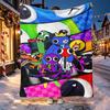 Game Rainbow Friends Pattern Blanket for Home Decoration, Bed, Sofa, Car Travel, Camping, Suitable for All Seasons, Birthday Christmas Gift