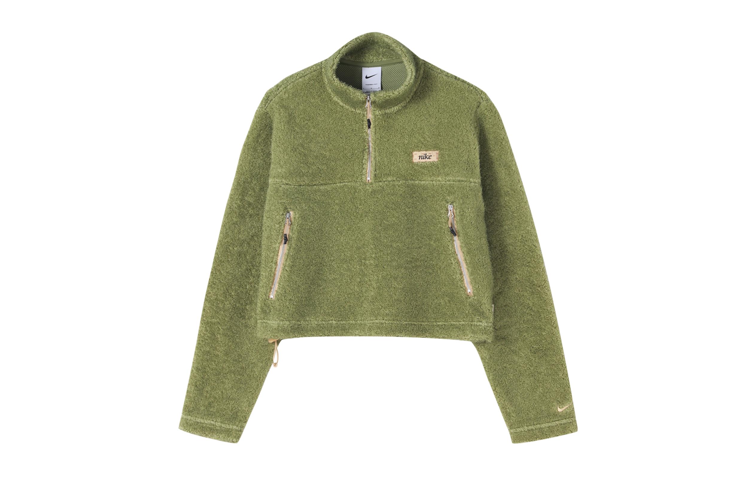 

Nike Sweatshirts Women s Green Stand Collar Moderate Other DQ6243-334 L