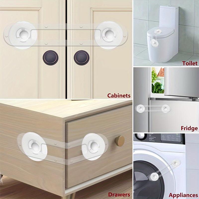 4PC Anti-Pinch Door Lock for Kids Child Safety Lock Baby Proofing Safety Locks Household Childproofing Essentials 16.5/11cm