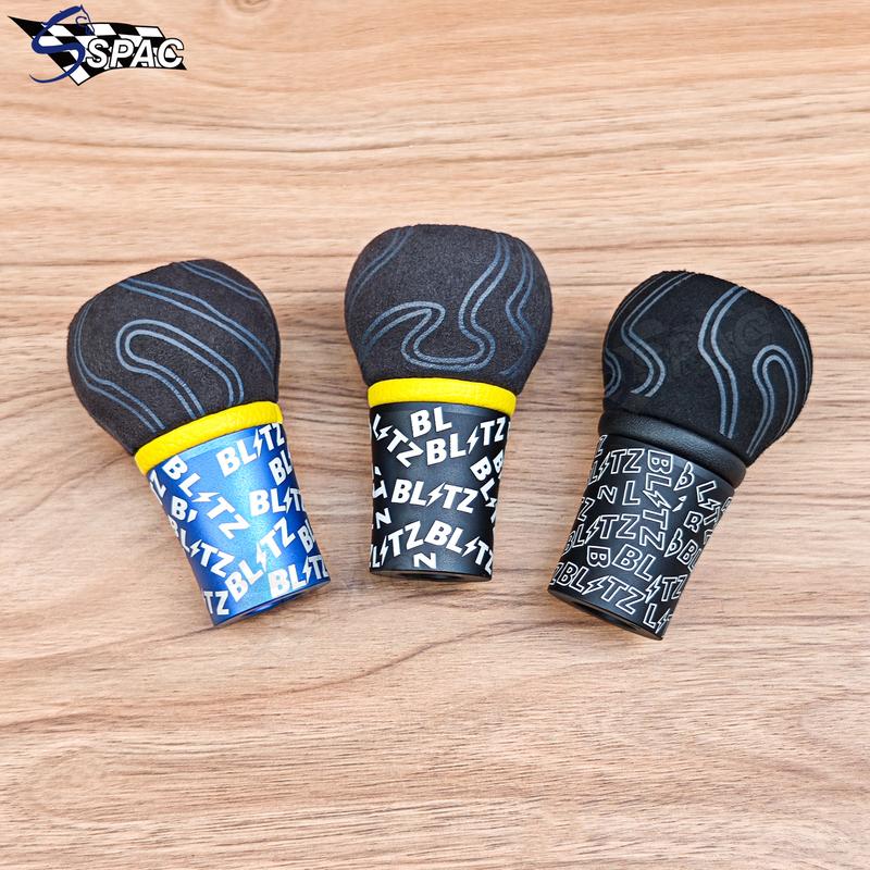 JDM Blitz Ultra Graffiti Suede Leather Gear Shift Knob Racing Sports Car Manual Transmission Stick Shifter Lever for Universal