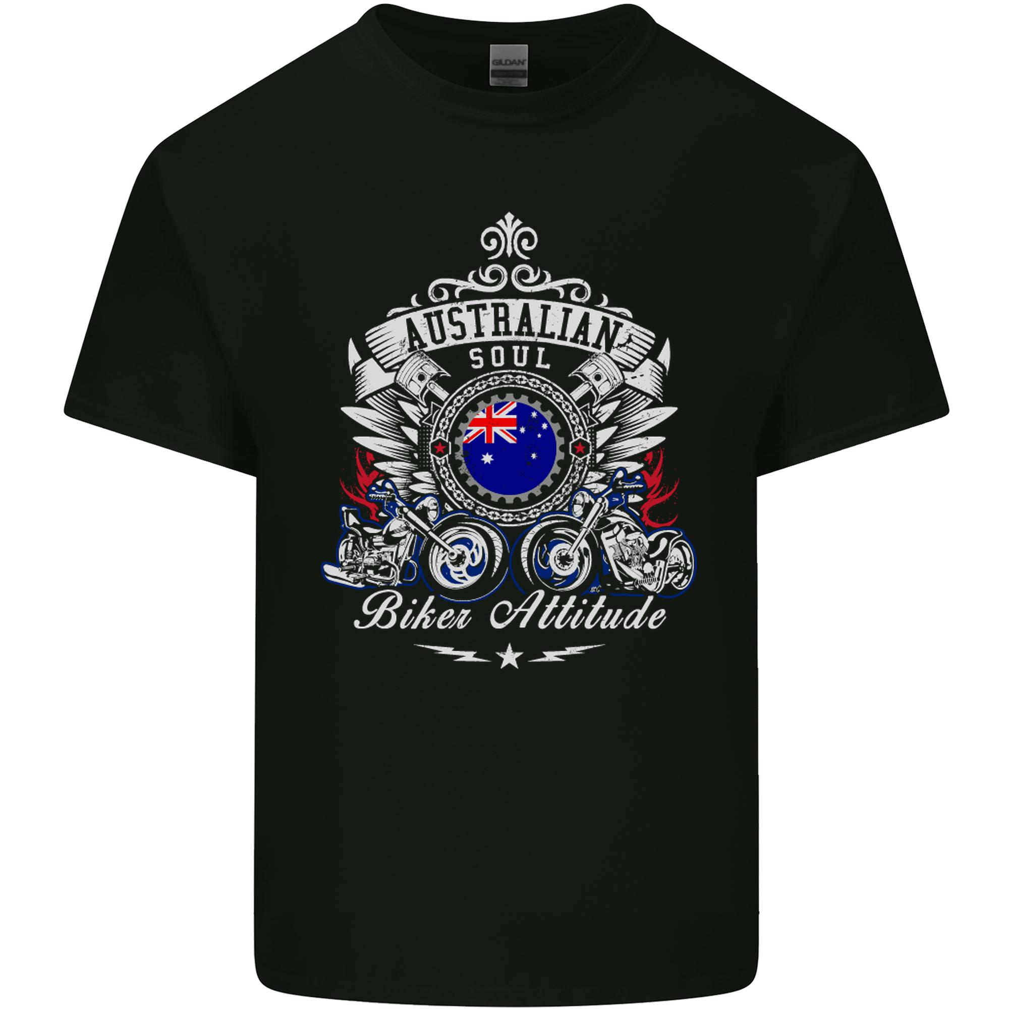 Australian Biker Australia Motorcycle Bike Unisexs Light Cotton TShirt S