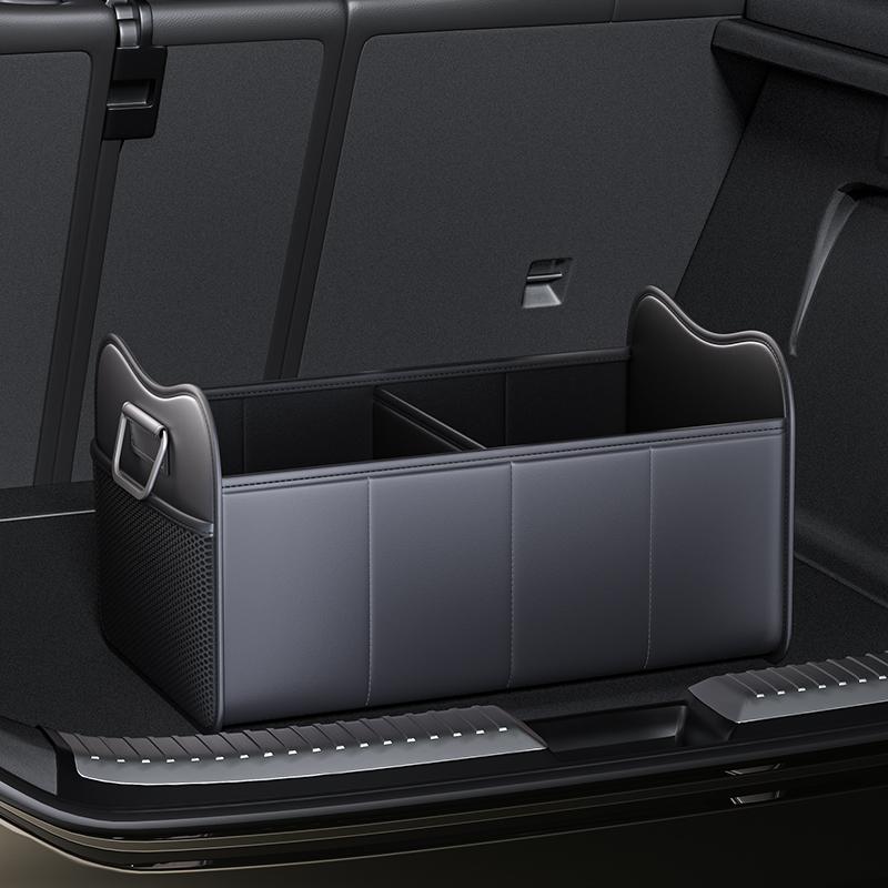 

Складной органайзер для багажника автомобиля большой вместимости, водостойкий, складной органайзер с текстурой под кожу наппа, автоаксессуары чёрный