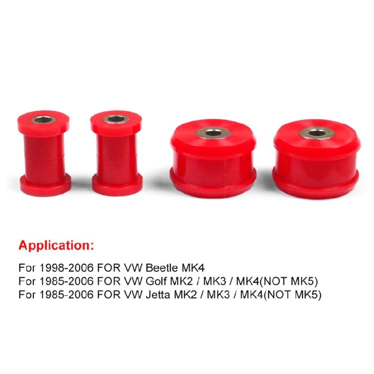 2Pair Car Front Control Arm Bushing Kit 22-202 Polyurethane for Golf MK2 MK3 MK4