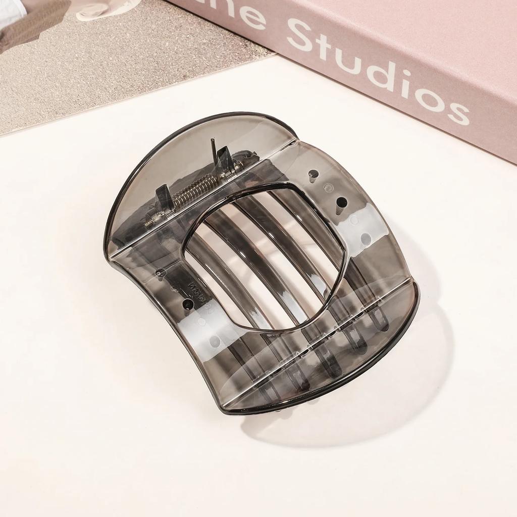 Nouvelles grandes et petites pinces à cheveux en PC pour femmes, accessoires pour cheveux antidérapants, épingles à cheveux vintage en forme d'arc en forme de griffe de canard, barrettes pour filles