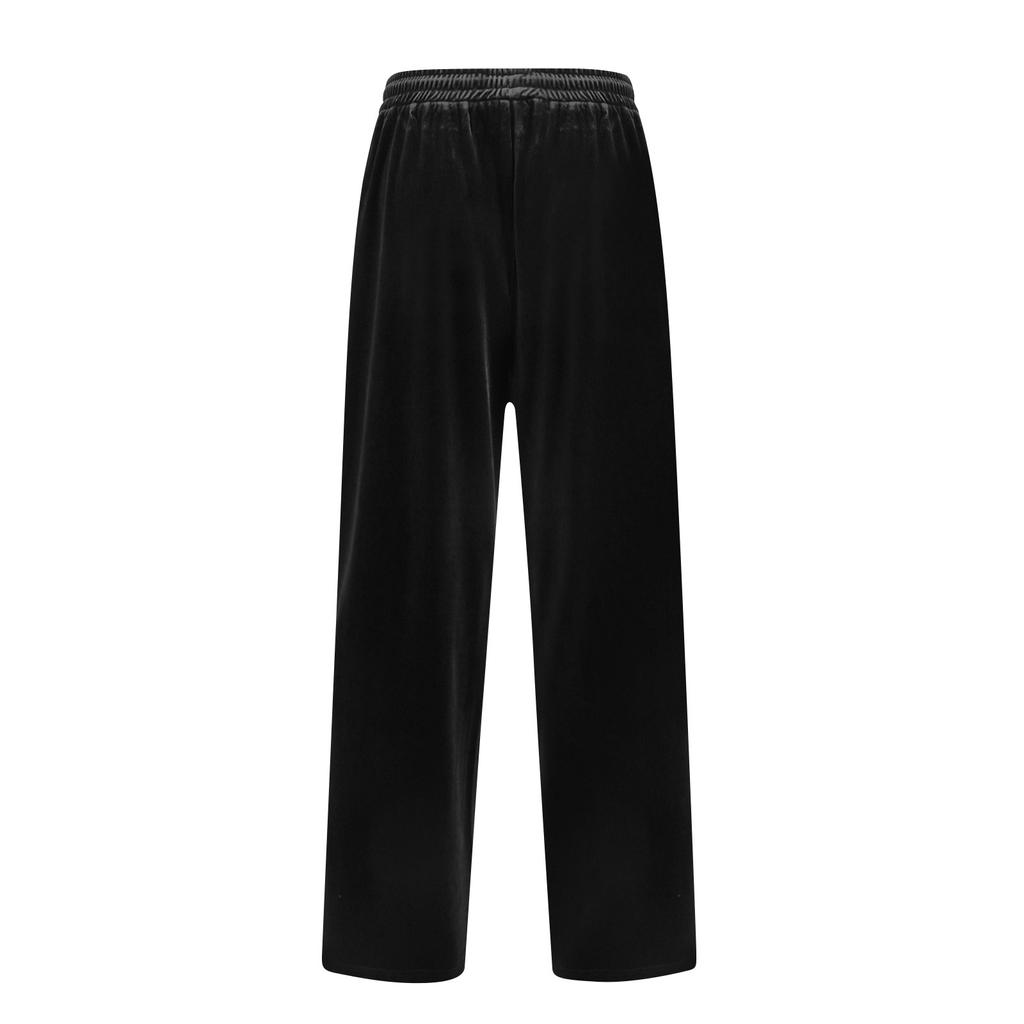 Women's Fashion Loose Drawstring Closed Waist Print Casual Sports Pants Casual Pants