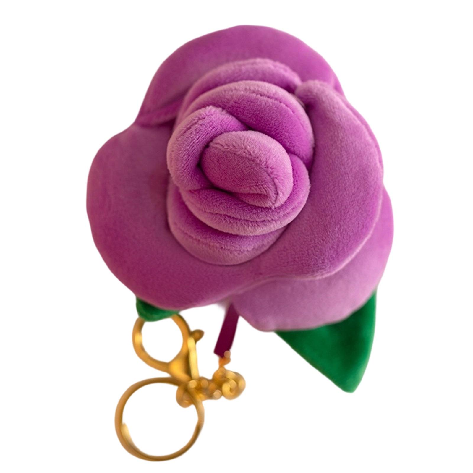 

Rose Pendant Decoration For Valentine s Day, Cute Plush Simulation Rose Keychain, Valentine s Day Gift Bouquet One Size фіолетовий